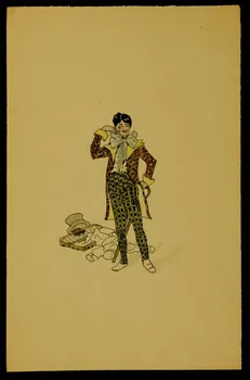 partie d'un ensemble de dessins Homme en costume de cirque 1968.102.4638 Photo Mucem