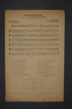 chanson petit format 1966.158.185 Photo Mucem