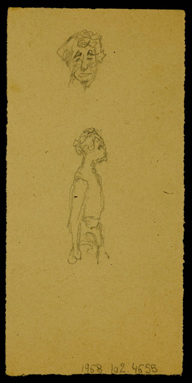 partie d'un ensemble de dessins Esquisses 1968.102.4655 Photo Mucem