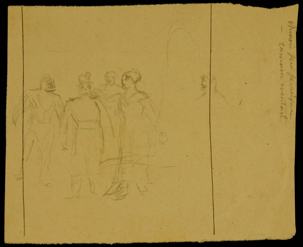partie d'un ensemble de dessins Esquisse 1968.102.4658 Photo Mucem