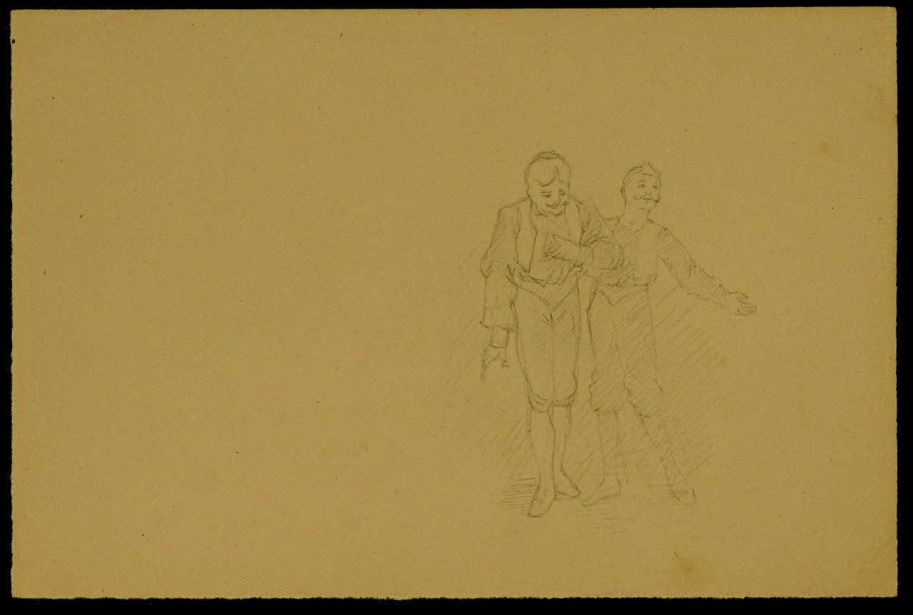 partie d'un ensemble de dessins Hommes 1968.102.4661 Photo Mucem