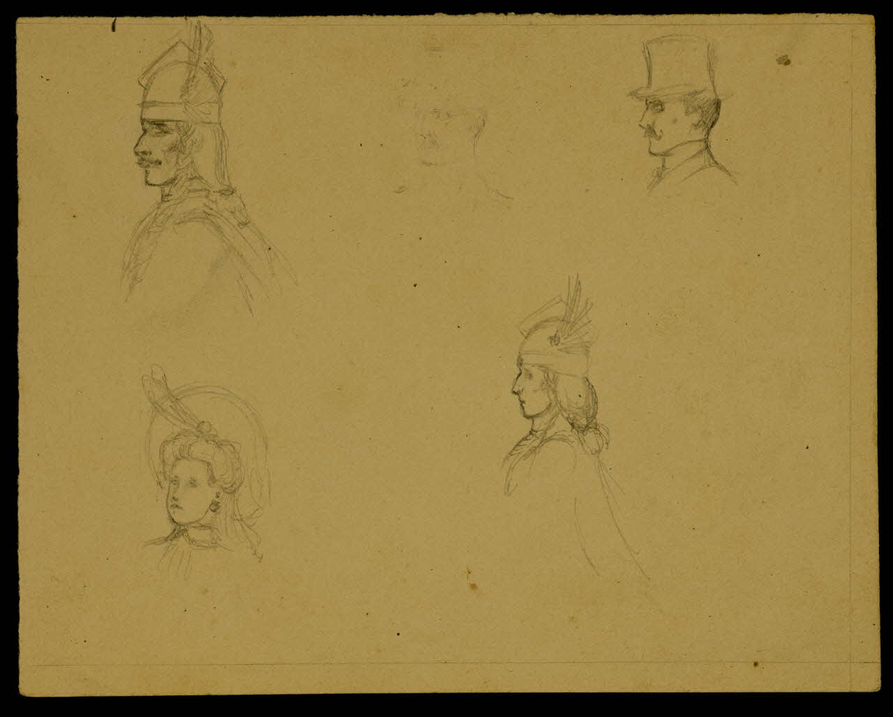 partie d'un ensemble de dessins Esquisses 1968.102.4665 Photo Mucem