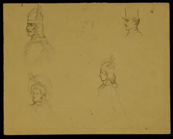 partie d'un ensemble de dessins Esquisses 1968.102.4665 Photo Mucem