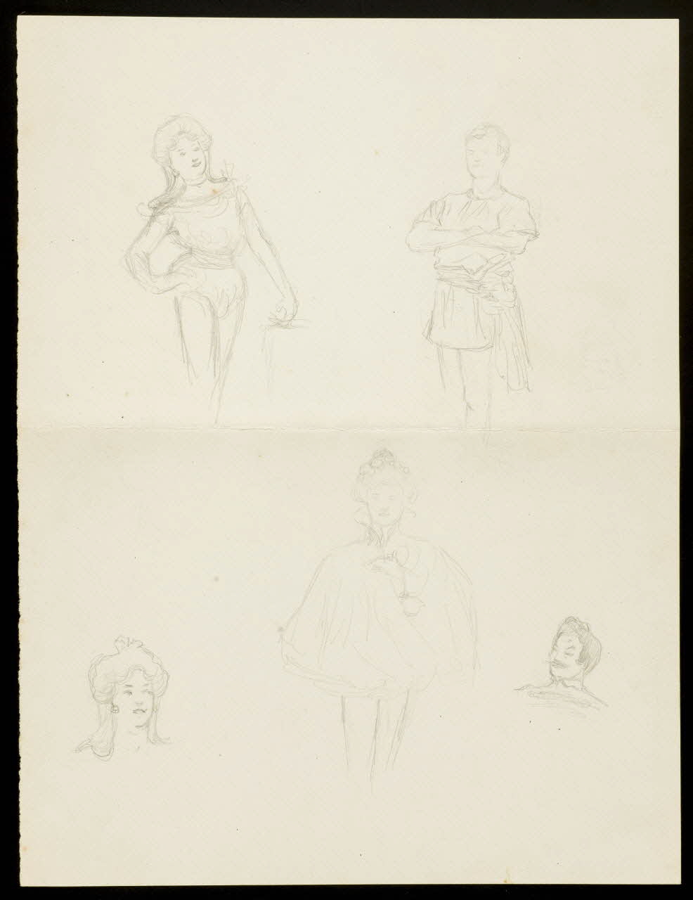 partie d'un ensemble de dessins Personnages de cirque 1968.102.4667 Photo Mucem