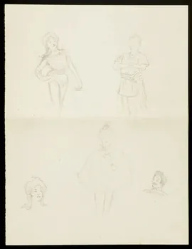 partie d'un ensemble de dessins Personnages de cirque 1968.102.4667  Photo Mucem