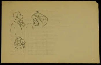 partie d'un ensemble de dessins Les Roberty 1968.102.4679  Photo Mucem