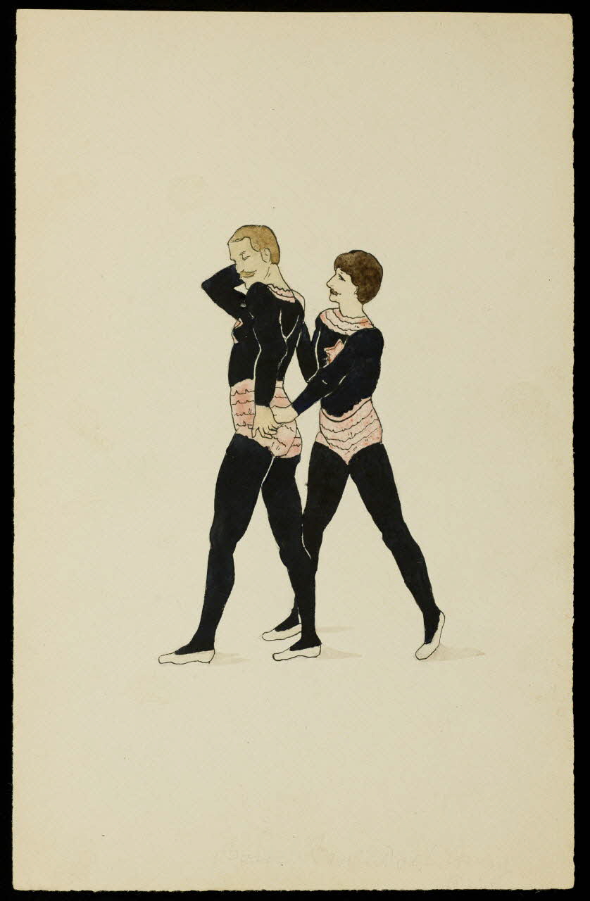 partie d'un ensemble de dessins Artistes du cirque 1968.102.4682 Photo Mucem