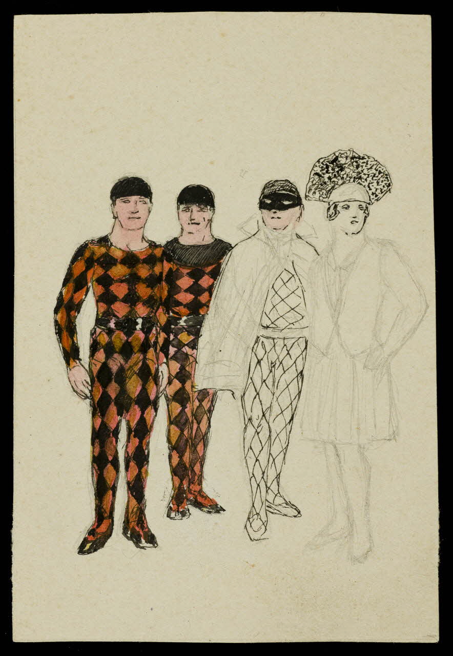 partie d'un ensemble de dessins Artistes du cirque 1968.102.4685 Photo Mucem