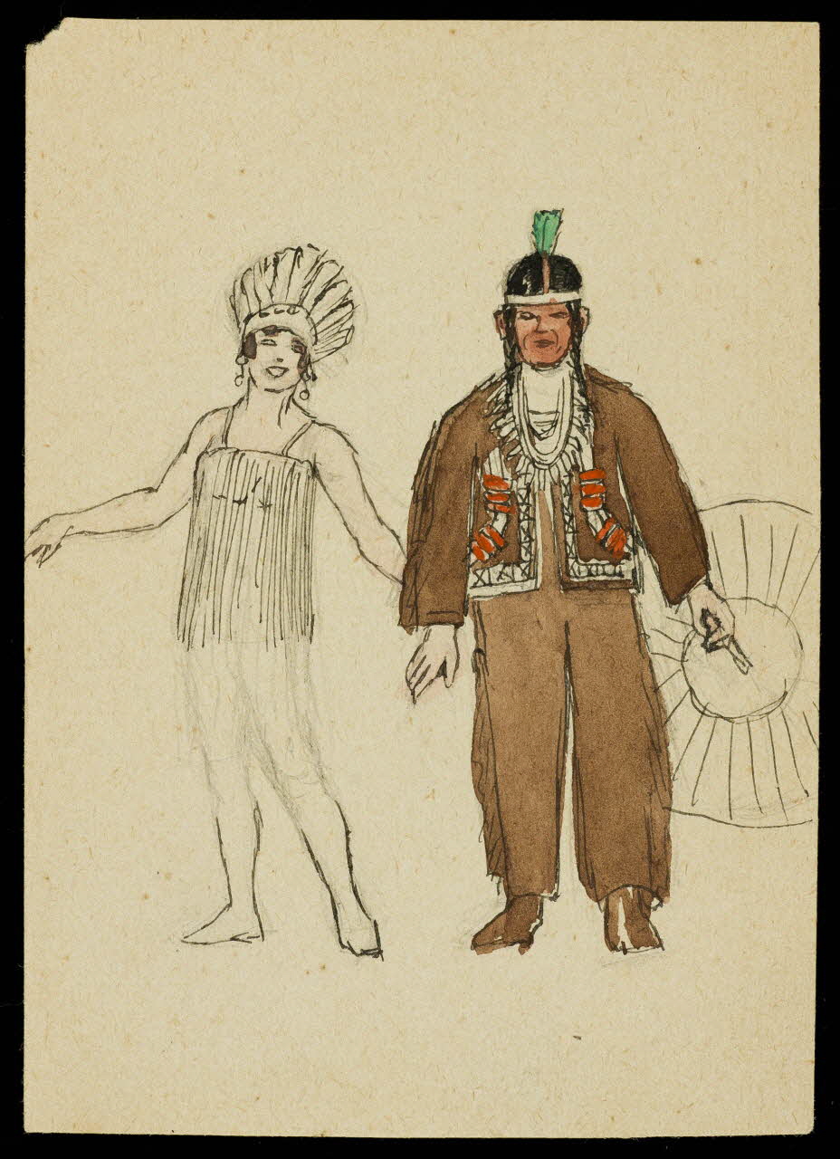 partie d'un ensemble de dessins Artistes du cirque 1968.102.4686 Photo Mucem