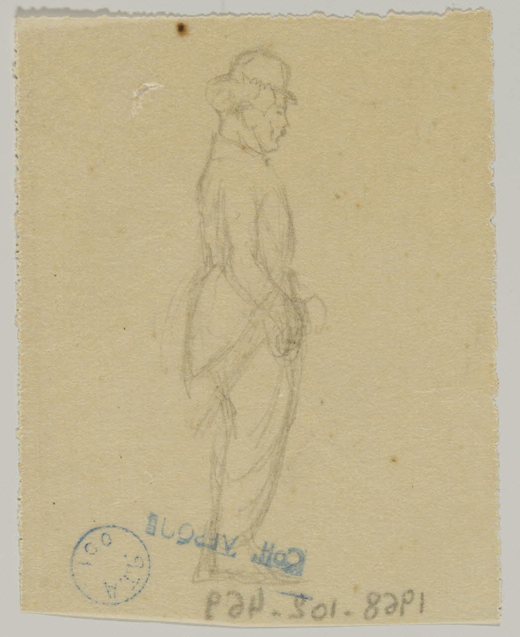 partie d'un ensemble de dessins Charlot 1968.102.469 Photo Mucem