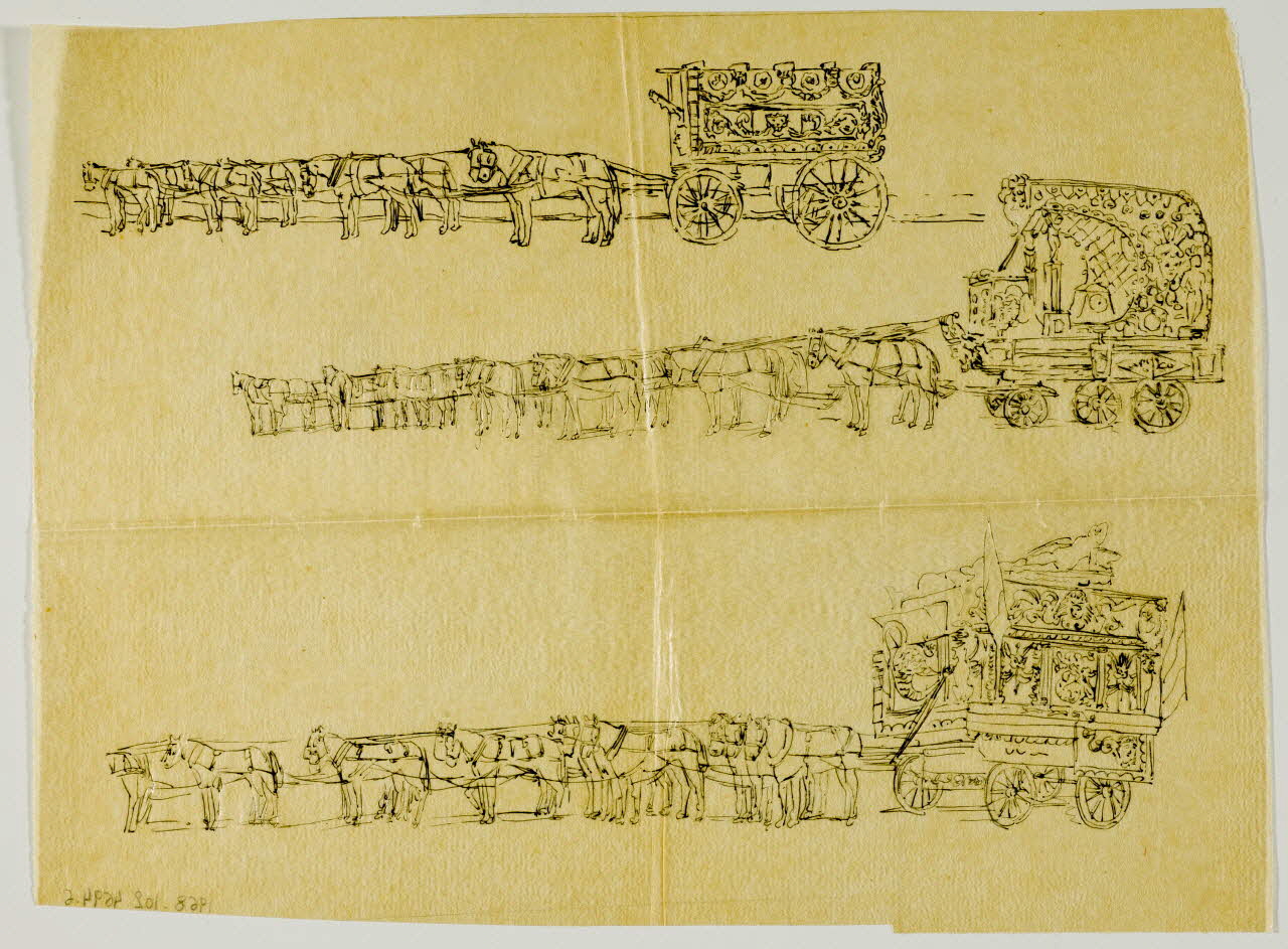 partie d'un ensemble de dessins Parade de cirque 1968.102.4694.6 Photo Mucem