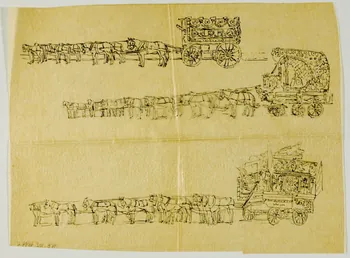 partie d'un ensemble de dessins Parade de cirque 1968.102.4694.6  Photo Mucem