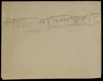 partie d'un ensemble de dessins Bisini en gare de  Vincennes-Fontenay 1968.102.4696 Photo Mucem