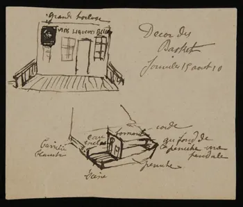 partie d'un ensemble de dessins grande horloge 1968.102.4706 Photo Mucem