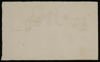 partie d'un ensemble de dessins Voiture tirée par des chevaux 1968.102.4707  Photo Mucem