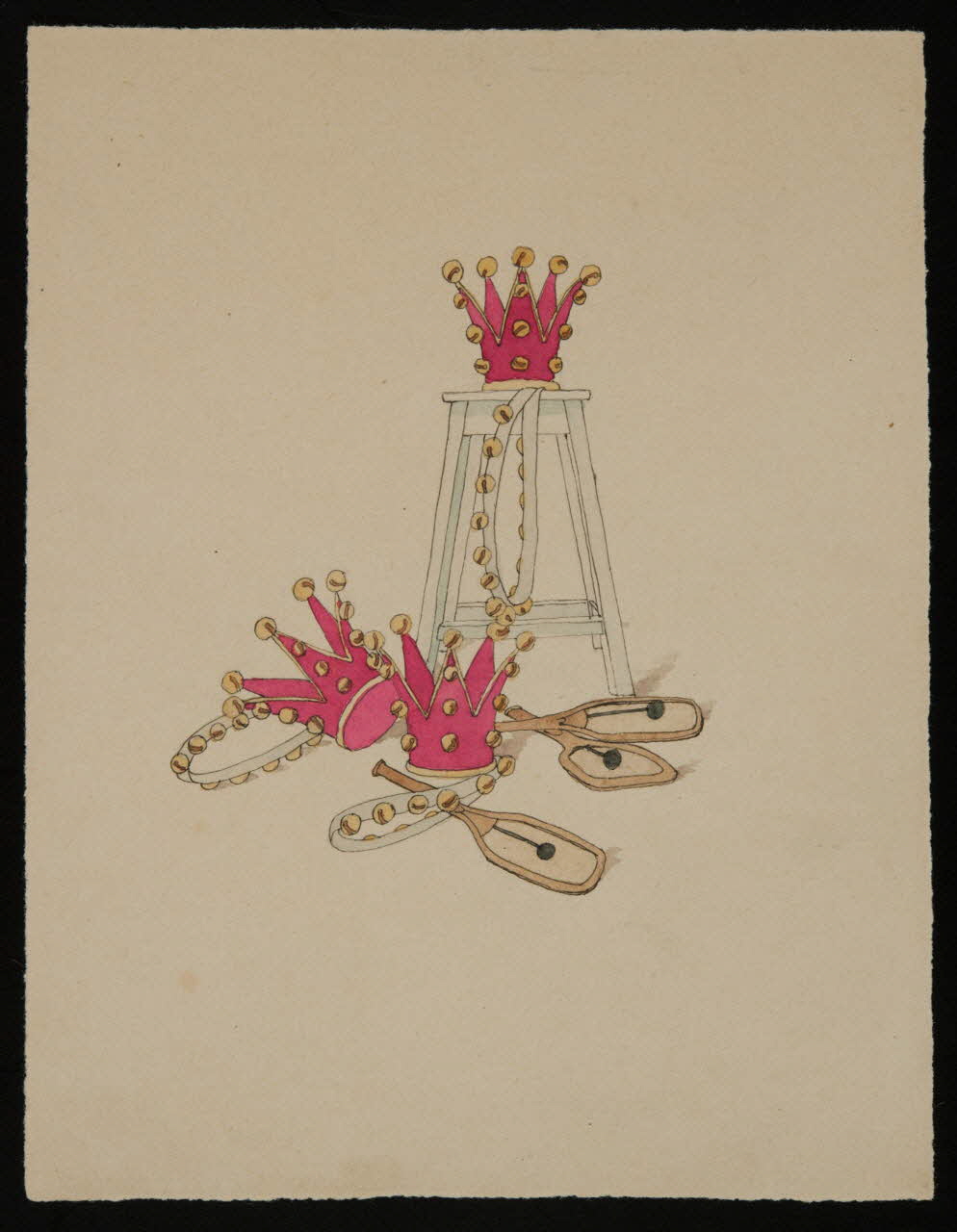 partie d'un ensemble de dessins Matériel de cirque 1968.102.4725 Photo Mucem