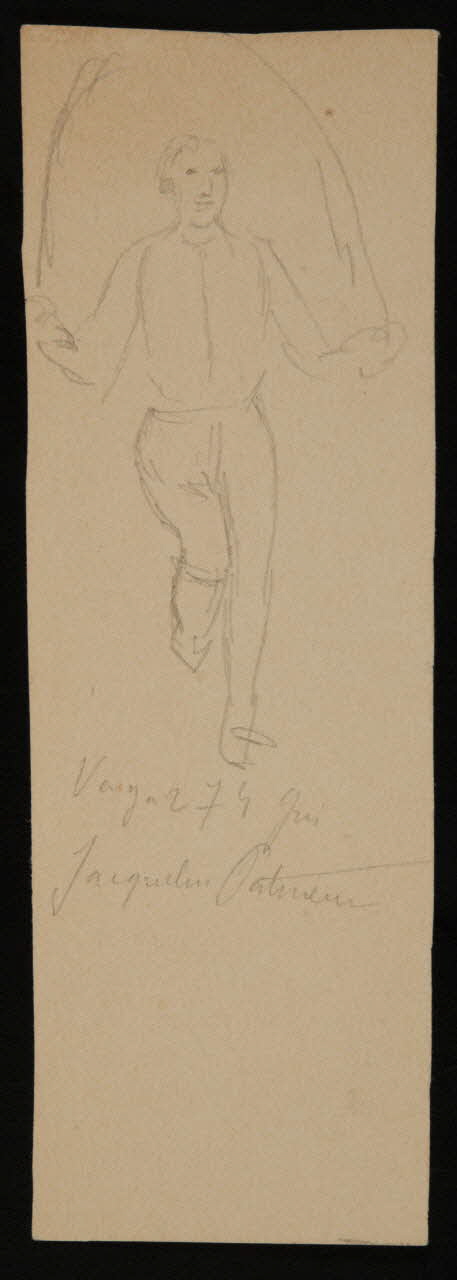 partie d'un ensemble de dessins Jaquelin Patineur 1968.102.4728 Photo Mucem