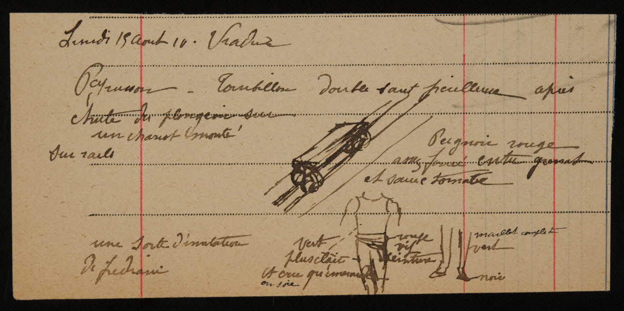 partie d'un ensemble de dessins Une sorte d'initiation 1968.102.4731 Photo Mucem