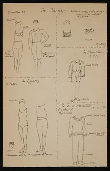 partie d'un ensemble de dessins les Jardys 1968.102.4734  Photo Mucem