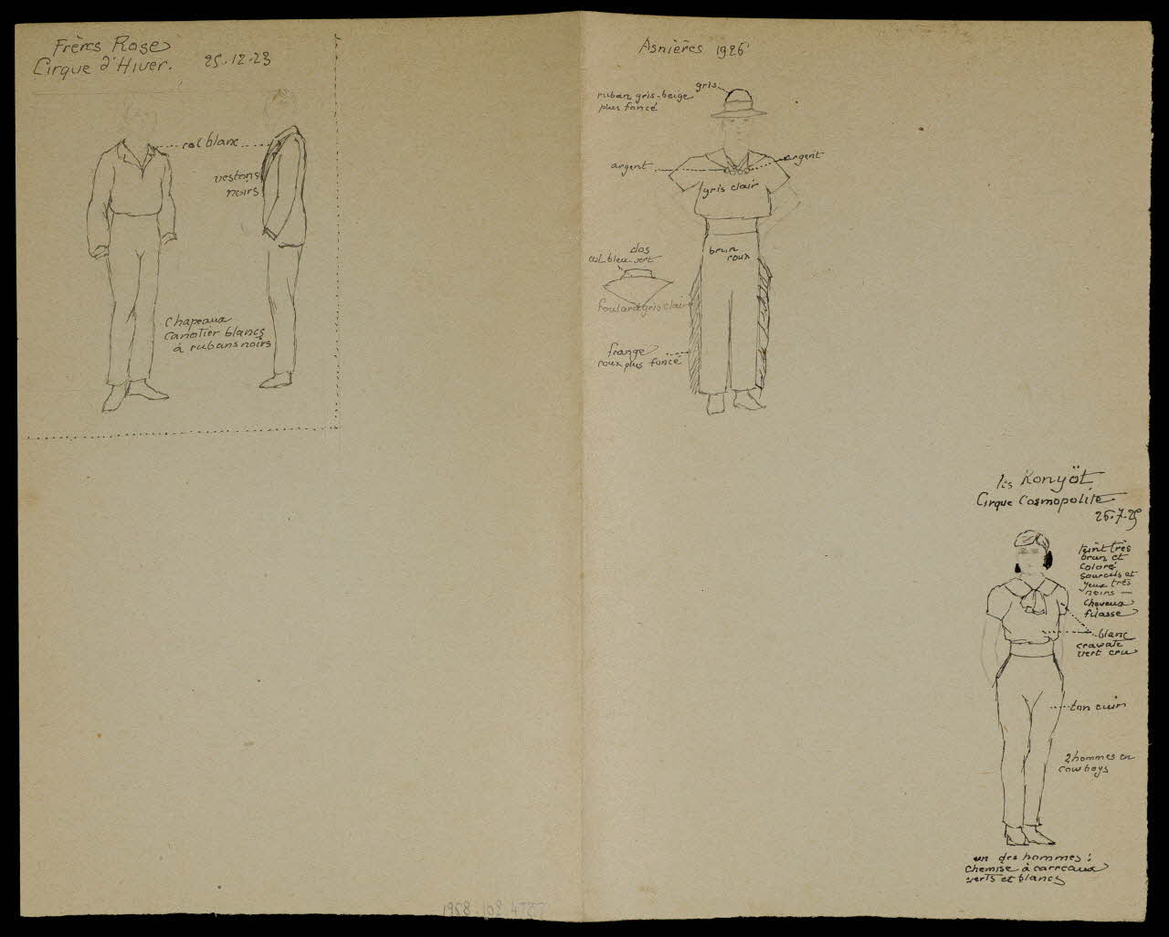 partie d'un ensemble de dessins les Konyöt 1968.102.4737 Photo Mucem