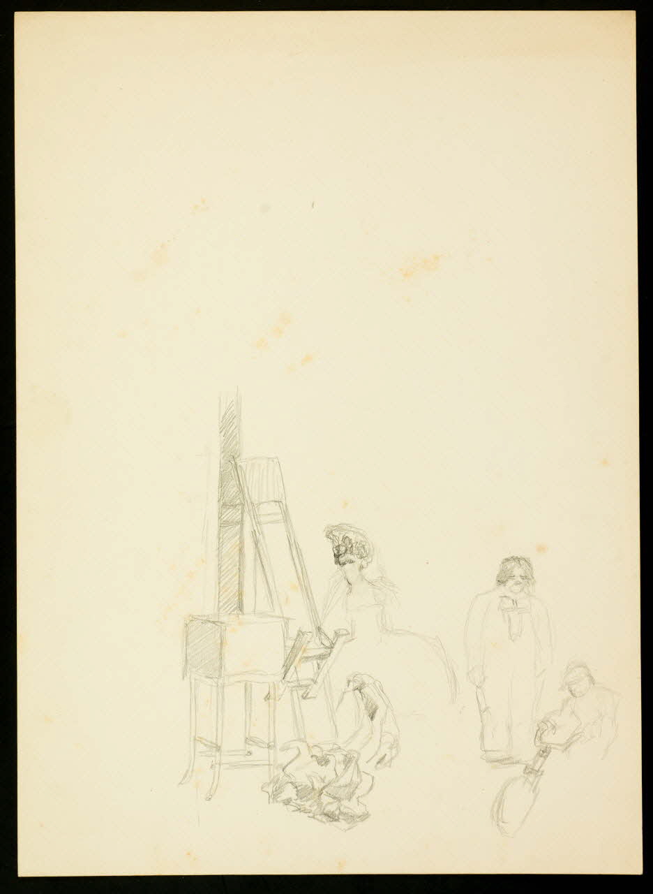 partie d'un ensemble de dessins Scènes de cirque 1968.102.4749 Photo Mucem