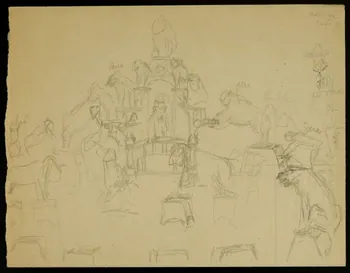 partie d'un ensemble de dessins Animaux de cirque 1968.102.4750  Photo Mucem