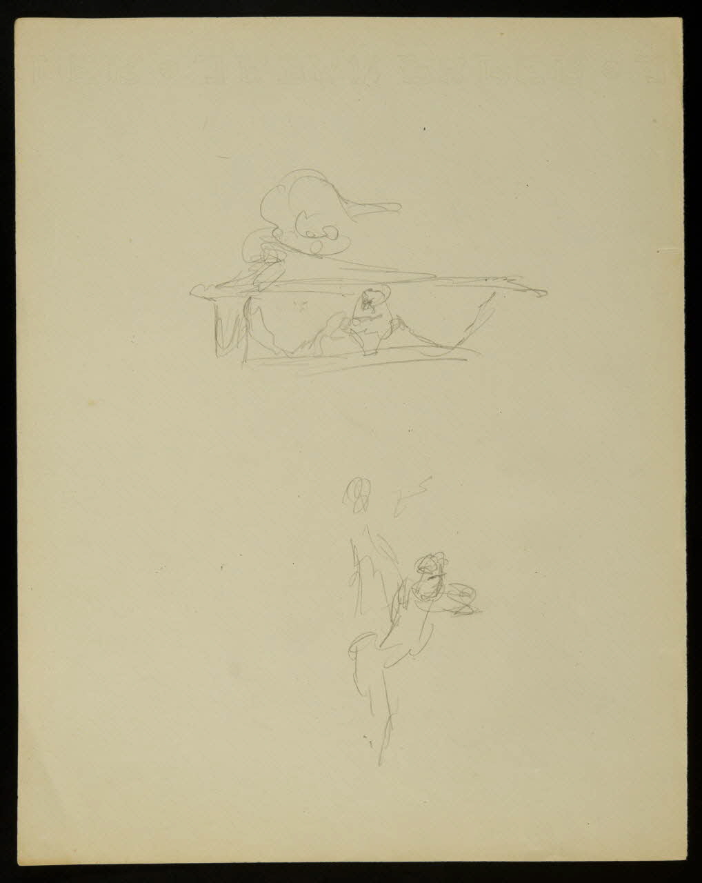 partie d'un ensemble de dessins Croquis 1968.102.4752 Photo Mucem