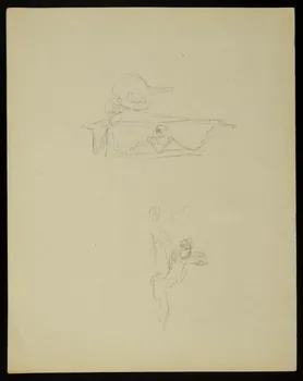 partie d'un ensemble de dessins Croquis 1968.102.4752  Photo Mucem