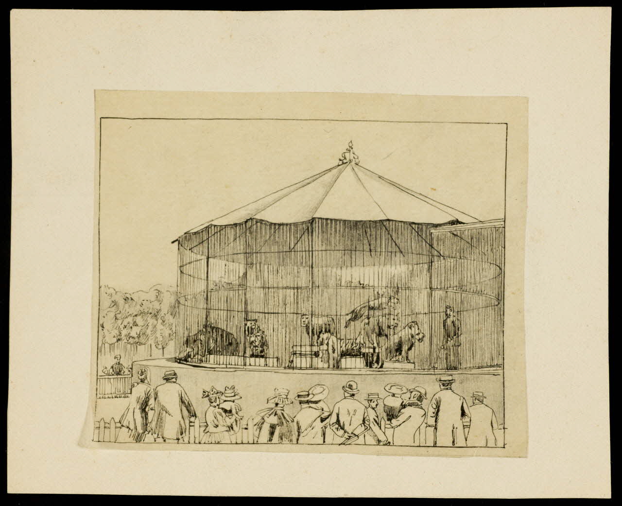 partie d'un ensemble de dessins La cage aux fauves 1968.102.4758 Photo Mucem