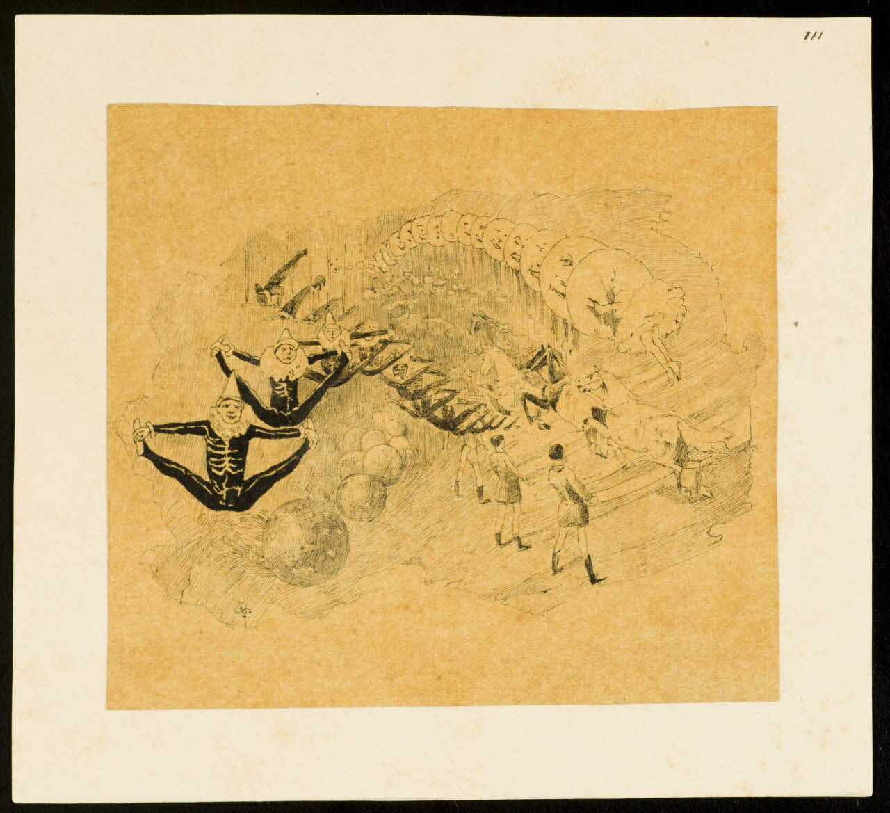 partie d'un ensemble de dessins Numéro de cirque 1968.102.4759 Photo Mucem