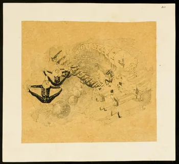 partie d'un ensemble de dessins Numéro de cirque 1968.102.4759 Photo Mucem