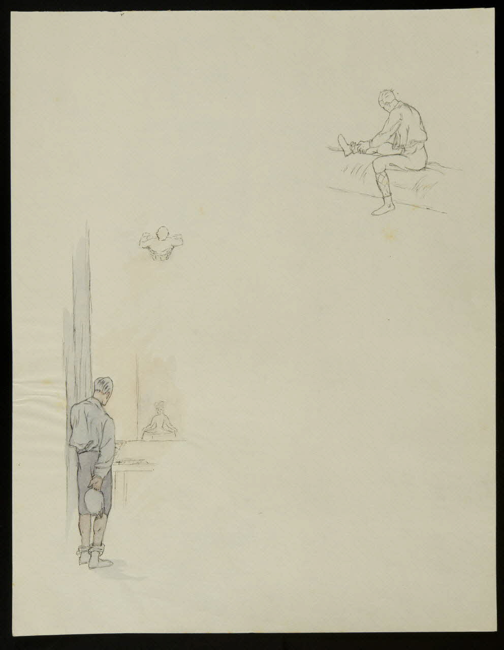 partie d'un ensemble de dessins En coulisses 1968.102.4764.4 Photo Mucem