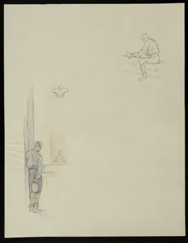 partie d'un ensemble de dessins En coulisses 1968.102.4764.4 Photo Mucem