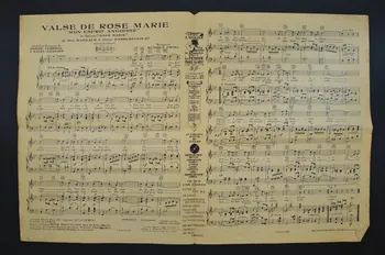 Otto Harbach ; Rudolf Friml ; Oscar Hammerstein ; Charles Saint-Granier ; Roger Ferréol ; Francis F. Salabert chanson petit format Île-de-France, France 1924 1965.159.82 Photo Mucem