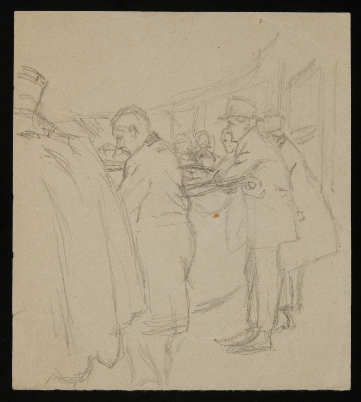 partie d'un ensemble de dessins Spectateurs au cirque 1968.102.4770 Photo Mucem