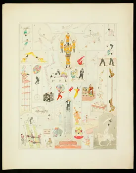partie d'un ensemble de dessins Scènes de cirque 1968.102.4778.2 Photo Mucem
