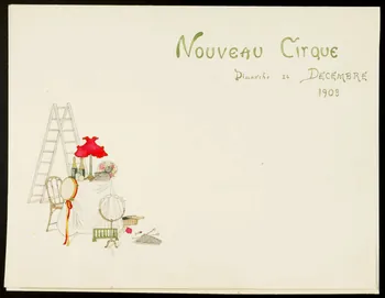 partie d'un ensemble de dessins Nouveau Cirque  Dimanche 24 DECEMBRE  1903 1968.102.4779  Photo Mucem
