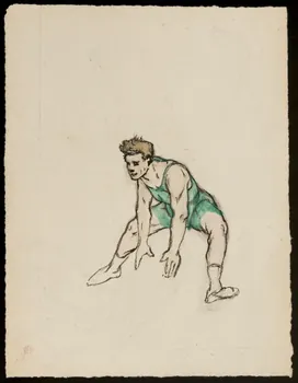 partie d'un ensemble de dessins Numéro d'acrobate 1968.102.482  Photo Mucem