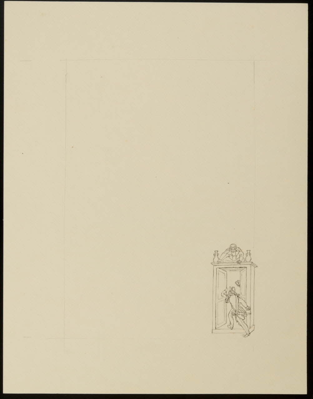 partie d'un ensemble de dessins Personnages et décor de scène 1968.102.4825 Photo Mucem