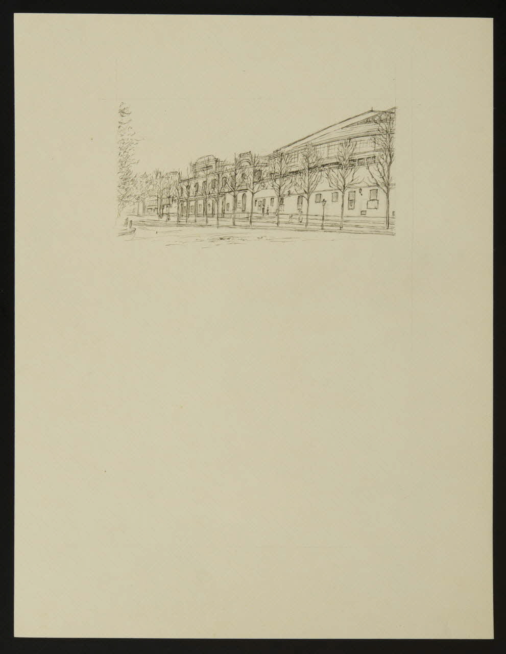 partie d'un ensemble de dessins Rue et bâtiment 1968.102.4827 Photo Mucem
