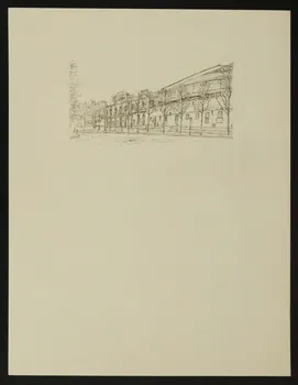 partie d'un ensemble de dessins Rue et bâtiment 1968.102.4827  Photo Mucem