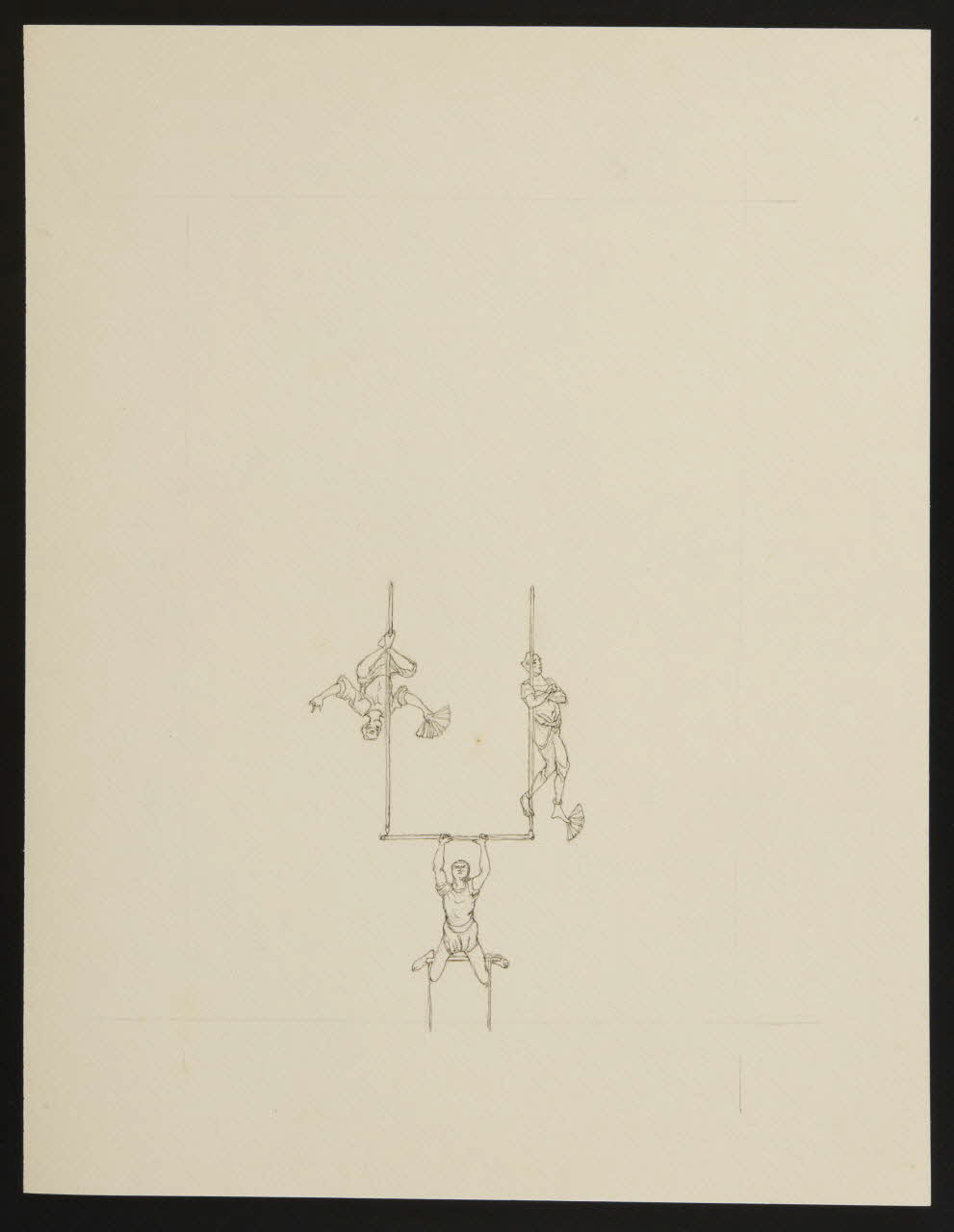 partie d'un ensemble de dessins Numéro d'acrobates 1968.102.4833 Photo Mucem
