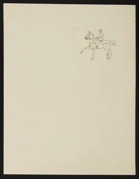 partie d'un ensemble de dessins Numéro de dressage : pas espagnol 1968.102.4835 Photo Mucem