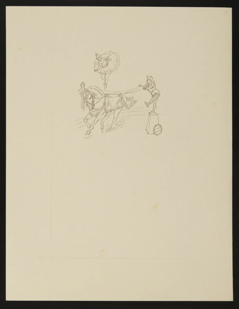 partie d'un ensemble de dessins Numéro de voltige équestre 1968.102.4837 Photo Mucem