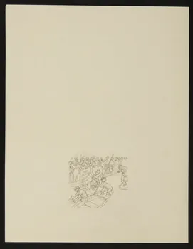 partie d'un ensemble de dessins Bataille en barque 1968.102.4840 Photo Mucem