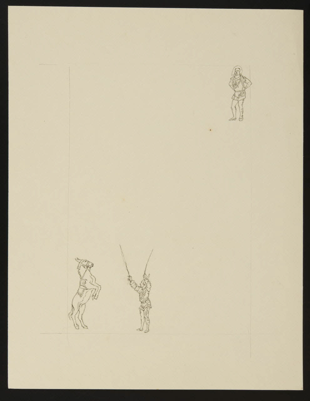 partie d'un ensemble de dessins Numéro de cirque 1968.102.4841 Photo Mucem