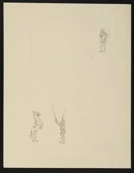 partie d'un ensemble de dessins Numéro de cirque 1968.102.4841 Photo Mucem