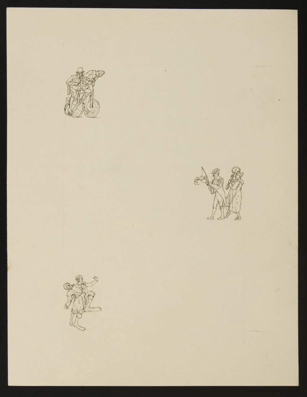 partie d'un ensemble de dessins Numéros de clowns 1968.102.4842 Photo Mucem