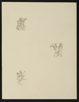 partie d'un ensemble de dessins Numéros de clowns 1968.102.4842  Photo Mucem