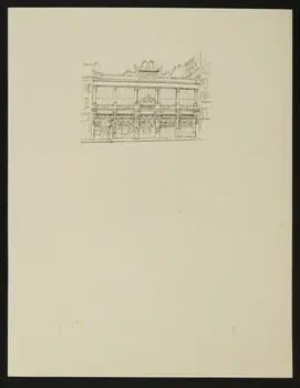 partie d'un ensemble de dessins Vue des Folies Bergères 1968.102.4854 Photo Mucem